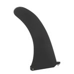 Akozon Taşınabilir 10 inç çevre dostu 10 inç (25,4 cm) çevre dostu PVC dayanıklı yüzgeç, su geçirmez dengeleme özelliğine sahip sörf tahtası aksesuarı, PVC, sörf tahtası paleti, yüzgeç, siyah, uzun kaykay