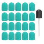 Akozon Tırnak Zımpara Bandı Matkap Ucu Nail Art Parlatma Zımpara Başlığı Seti Aksesuarı Kahverengi (GREEN)