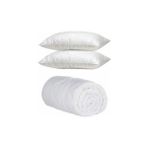 Akpa Home Çift Kişilik Yorgan+2 Yastik Hediyeli - 195 x 215 cm - Beyaz