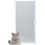 Akpen Kedi Tüllü Menteşeli Pencere Sinekliği (Pet Tül) Beyaz MAX. 70X130 Cm.ye kadar İSTEDİĞİNİZ ÖLÇÜYÜ VEREBİLİRSİNİZ