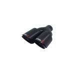 Akrapovic 100 Lük Çiftli Sağ Akrapoviç Içi Siyah Egzoz Başlığı Eksoz Kafası Egsoz Çift 100 mm Karbon