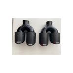 Akrapovic Akrapoviç Çiftli 90 Mm Sağ Sol Set Içi Siyah Yerli Egzoz Ucu --mayuk Dizayn --