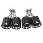 Akrapoviç Akrapoviç Egzoz Ucu Parlak Karbon Bmw M Logolu 90Mm 4 Lü Sağ Sol