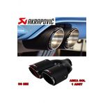Akrapovic Karbon Krom Egzoz Ucu Cift Cikisli 90Mm Arka Sol 1 Adet