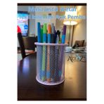 Akraz Art Design MASA ÜSTÜ METAL TEKLİ KALEMLİK TOZ PEMBE