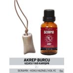 Akrep Burcu - Scorpio, Uçucu Yağ Karışımı, 10ml & Koku Hazneli Kolye02