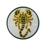Akrep Nakış Işleme Arma Patch Peç Yeşil 8×8 Cm Beyaz - Siyah