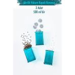 Akrilik Aquamarin Şeker Kahve Çay Kavanozu 500 ml (Vakum Kapak )