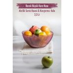 Akrilik Barok Murdum Buyuk Kare Meyve & Salata Kasesi & Karistirma Kabi / 3,3 Lt (Cam Degıldır)