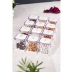Akrilik Beyaz 12 Li Baharat Kavanozu & Baharatlık & Baharatlık Seti 200 Ml ( Cam Değildir )