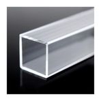 Akrilik Boru Şeffaf Tüp, 1pcs Acrylic Square Tube length 410mm, For Garden Supplies 10~100mm Side Acrylic Square Pipe(30x30x2mm)