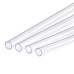 Akrilik Boru Şeffaf Tüp, 4pcs Transparent Acrylic Pipe，PMMA Tube for Lighting Decoration Aquarium Accessoires Acrylic Tube Pipe(13mm*15mm)