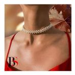 Akrilik İnci Kadın Choker Kolye