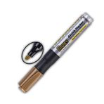 Akrilik Marker Yuvarlak Uç 1 Adet Brons Akrilik Markör Metal Seramik Ahşap Kumaş tuval cam taş (Kahverengi)