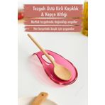Akrilik Mürdüm Tezgah Üstü Kirli Kaşıklık & Kepçe Altlığı