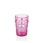 Akrilik Pembe Tekli Kısa Bardak & Su Meşrubat Kahve Yanı Bardağı 400 ml ( Cam Değildir )