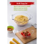 Akrilik Şeffaf 2 Li Süzgeç Seti ( Makarna & Pirinç Süzgeci ) - Çok Renkli - Standart