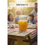 Akrilik Şeffaf 2 Lt Sürahi (Buzdolabı Kapak Rafına Sığar)