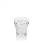 Akrilik Şeffaf Tekli Kısa Bardak & Su Meşrubat Kahve Yanı Bardağı 300 Ml ( Cam Değildir )