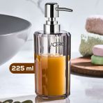 Akrilik Sıvı Sabunluk 225 ml Şeffaf Antrasit 1991 - Şeffaf - Siyah