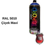 Akrilik Sprey Boya Tekoro 400 ml – Metal, Plastik, Ahşap Cam ve Oto Yüzeylere Uygun Renkler - Mavi Çiçek