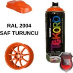 Akrilik Sprey Boya Tekoro 400 ml – Metal, Plastik, Ahşap Cam ve Oto Yüzeylere Uygun Renkler - Turuncu