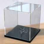 Akrilik Teşhir Kutusu, Şeffaf Akrilik Basketbol Vitrini - Spor Hatıra Eşyaları, Aksiyon Figürleri, Koleksiyon ve Futbol Topları için Toz Geçirmez Vitrin (40x30x30 cm) - Siyah Renk, Mükemmel