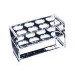 Akrilik Test Tüpü Rafı, 50/100/250ml Tüpler için Şeffaf Cam Santrifüj Tüp Rafı PMMA Tutucu(50ml 8holes)