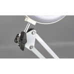 Akrobat Hareketli, 3 Diopter, Büyüteçli Led Işıklı Masa Çalışma Lambası, Mengeneli, Katlanabilir,