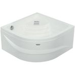 Akron Oturmalı Mini Oval Küvet 100x100, h43 (Gövde + Metal ayak + Ön panel)