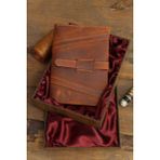 Akronium Leather Hakiki Deri El Yapımı A5 Defter,kitap,ajanda Kılıfı & Organizer - Kiremit