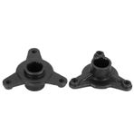 Aks Göbekleri, Alüminyum Alaşım 1 Çift Güçlü Siyah 3 Saplama 78mm Spline Tekerlek Hub Sol Sağ 110cc Quad Bike ATV Go Kart için