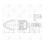 AKS KAFASI İÇ B-2500 RANGER SAĞ 30X36X38 MAHER-01831
