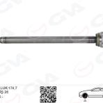 Aks Mılı Arka Sol Ince Kısa 840Mm Mercedes Sprınter B906 . Vw Crafter 30-35-50 Z:26-29 Poryalı