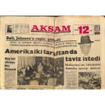 Akşam Gazetesi 12 Haziran 1964 - Şarlo Çetesi Okey Oynarken Ele Geçti - Ball, Johnsona Rapor Götürdü GZ92422