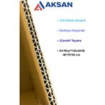 Aksan Ticaret 5'li 40X70X40 cm Çift Oluklu Karton Koli – Zımbalı, Ağır Yük Dayanımlı, Taşıma Kolisi ve Depolama Kutusu - 5 Adet