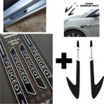 Aksefuar Lazer Peugeot Bipper Kapı Eşiği + Logolu Çamurluk Venti Set