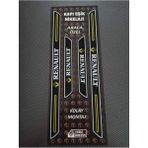 Aksefuar Lazer Renault Magnum Piano Black Kapı Eşiği 4'lü Set