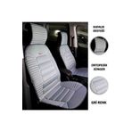 Aksefuar Lazer Seat İbiza ile Uyumlu Lüks Oto Koltuk Minderi Ortopedik 2’li Set (GRİ)
