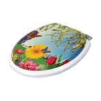 Aksell Yumuşak Süngerli Puf Klozet Kapağı Desenli