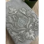 Aksera Kadife Gri El Ve Yuz Havlusu 50/90Cm