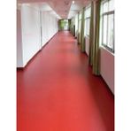 Akseren Düz Renk Model Pvc / Mineflo Zemin Yer Kaplaması Kalınlık 2 mm En 2 Metre - Kırmızı