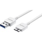 Aksesuar Adası Samsung N9000 Galaxy Note 3 uyumlu USB 3.0 Data ve Şarj Kablosu - Beyaz