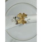 Aksesuar Elta Collection 6'Lı Ikili Kelebek Dallı Gold&Gümüş Halka Peçete Yüzüğü Trn 018