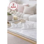 Aksesuar Kuşu Pinterest Fiyonk Tasarımlı Şamdanlık Mumluk Seti 2 Adet Pürüzsüz Vernikli