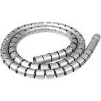 Aksesuarcı 22 mm Gri 1 Metre Spiral Kablo Toplayıcı, Boru Tipi Kablo Düzenleyici, Masa Kablo Toparlayıcı, Spiral Kablo Kanalı - 1 ADET