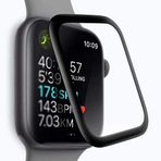 Aksesuarcim Apple ile Uyumlu Watch 40mm Ekran Koruyucu Cam Full Yapışan Siyah