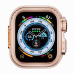 Aksesuarcim Apple ile Uyumlu Watch 44mm to Watch Ultra 49mm Kasa Dönüştürücü Kasa Koruma Gard33 Rose Gold