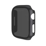 Aksesuarcim Apple ile Uyumlu Watch 7 41mm Hayalet Ekran Koruyucu Darbe Korumalı Kasa Koruma Gard32 Siyah