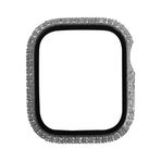 Aksesuarcim Apple ile Uyumlu Watch 7 45mm Ekran Koruyucu Darbe Korumalı Taşlı Kasa Koruma Gard24 Renksiz